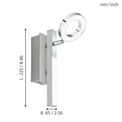 Eglo - Kohtvalgusti LED/3.2W + LED/2.2/230V