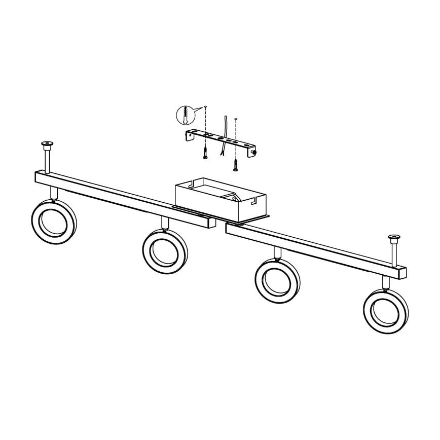 Eglo - Kohtvalgusti 4xLED/3,2W + 2xLED/3,3/230V
