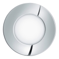 Eglo 96242 - FUEVA 1 LED-vannitoa süvistatud laevalgusti, 2,7 W / 230 V, IP44, Ø 8,5 cm
