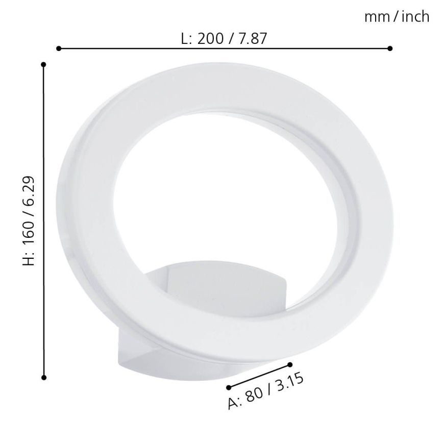 Eglo - LED Seinavalgusti õue LED/10W/230V