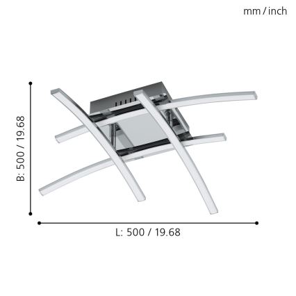 Eglo - LED kinnitatav lühter 4xLED/5W/230V