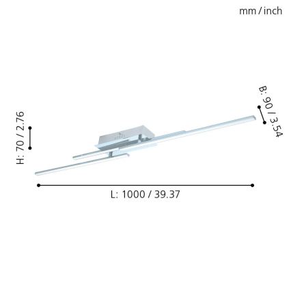 Eglo - LED-laevalgusti 3xLED/6W/230V