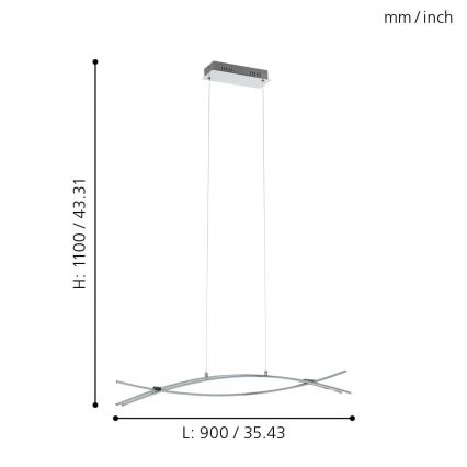 Eglo - LED Seinavalgusti õue 3xLED/9W/230V