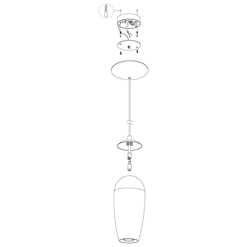 Eglo - LED lühter juhtmega 1xG9/2.5W/230V