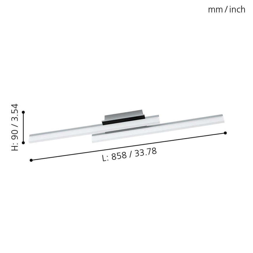 Eglo - LED-laevalgusti 2xLED/10W/230V