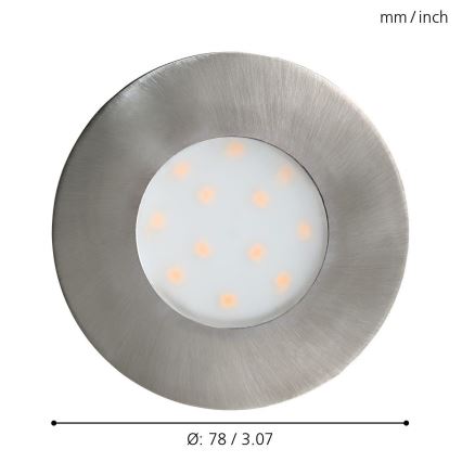 Eglo - LED Süvistatav välivalgusti LED/4,9W IP44