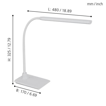 Eglo - Hämardatav LED-laualamp LED/3,5W/230V
