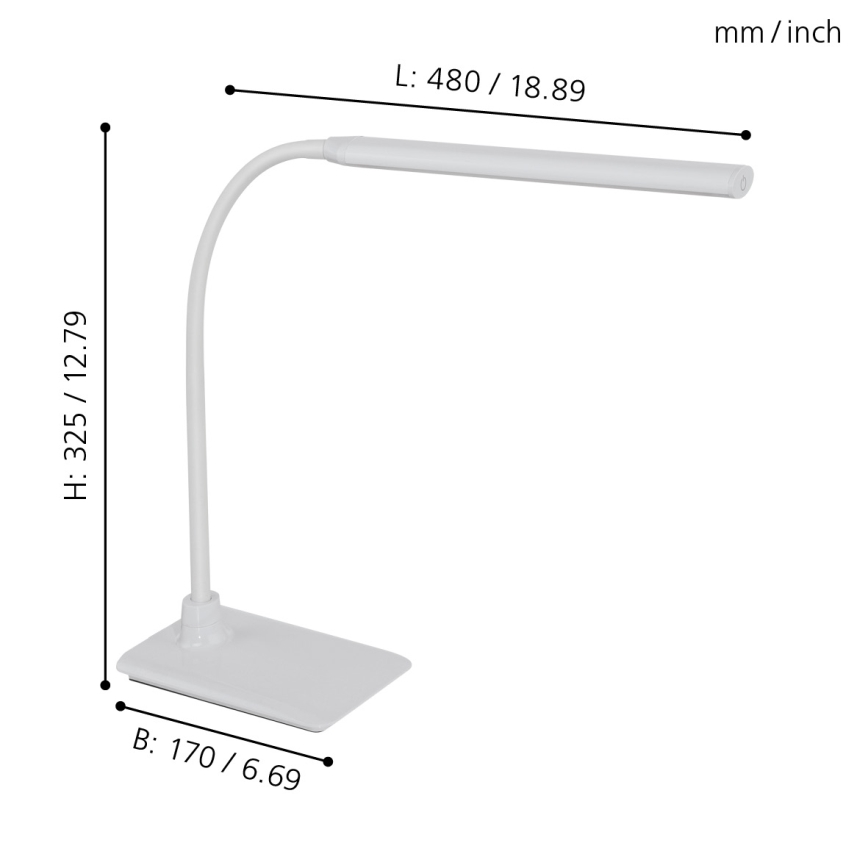 Eglo - Hämardatav LED-laualamp LED/3,5W/230V