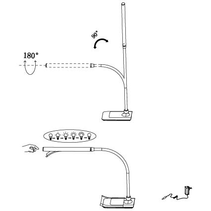 Eglo - Hämardatav LED-laualamp LED/3,5W/230V