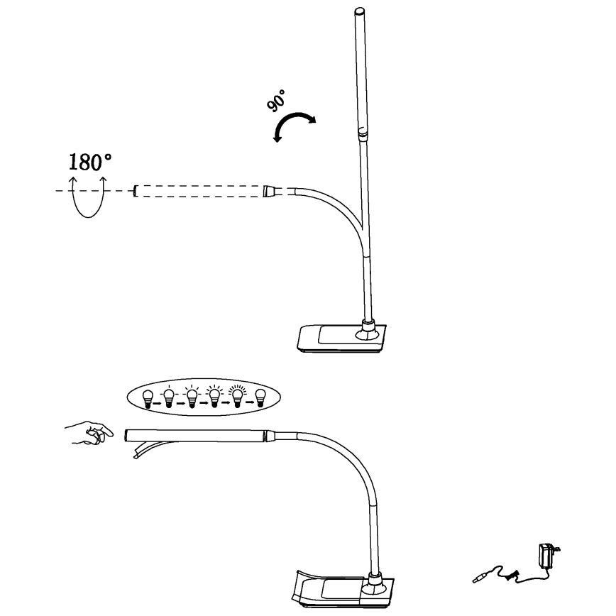 Eglo - Hämardatav LED-laualamp LED/3,5W/230V