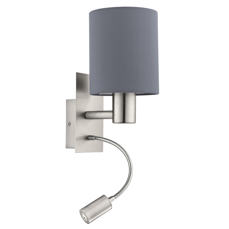 Eglo - LED Paindlik lamp 1xE27/40W+LED/3,8W hall