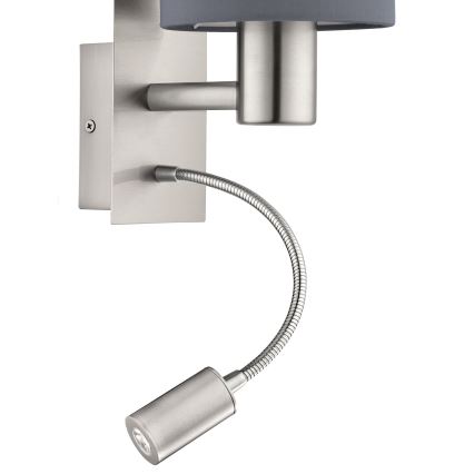 Eglo - LED Paindlik lamp 1xE27/40W+LED/3,8W hall