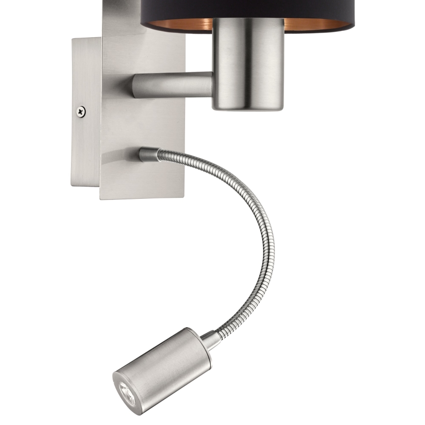 Eglo - LED Paindlik lamp 1xE27/40W+LED/3.8W must