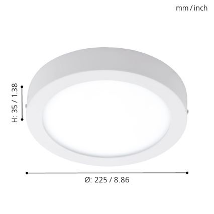 Eglo - LED-laevalgusti õue LED/16,5W/230V