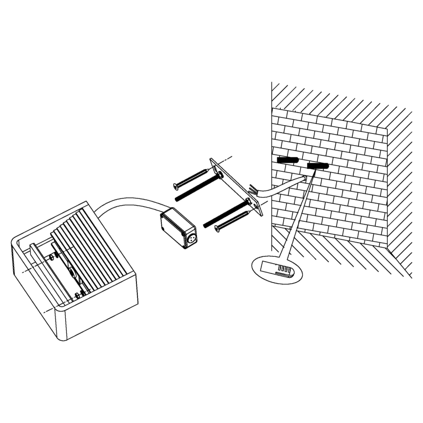 Eglo 96497 - LED välisseinavalgusti DONINNI LED/6W/230V IP44