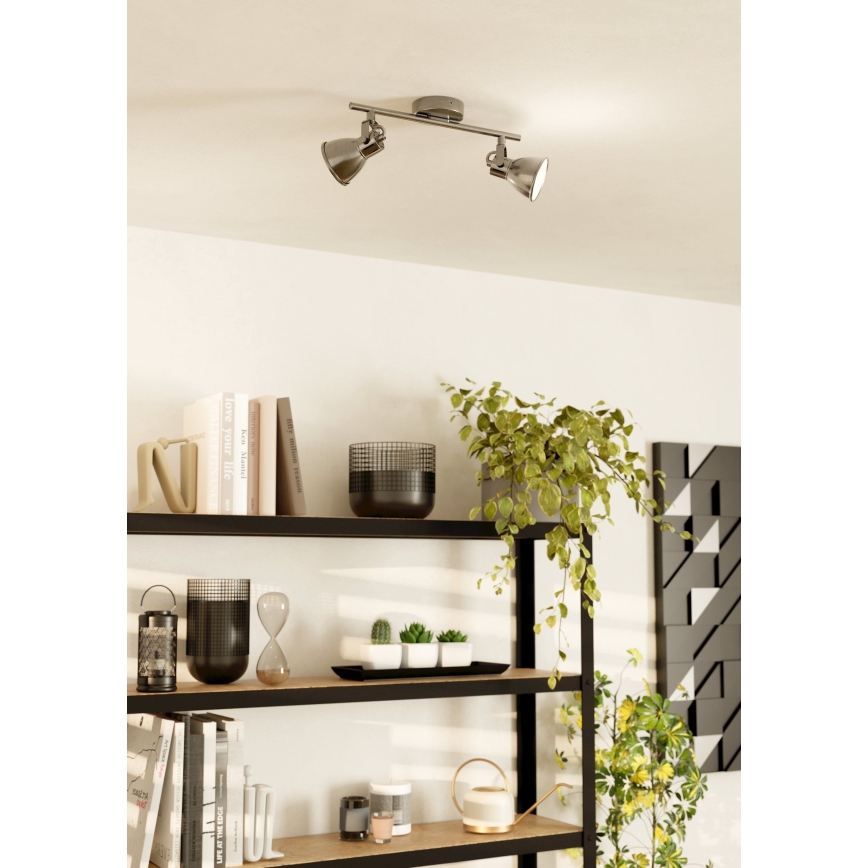Eglo 96553 - LED-kohtvalgusti SERAS 2xGU10/3.3W/230V