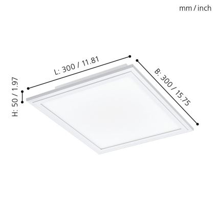 Eglo - LED RGBW Hämardatav valgusti SALOBRENA-C LED/16W + Pult