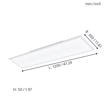 Eglo - LED RGBW Hämardatav valgusti SALOBRENA-C LED/31W + kaugjuhtimispult