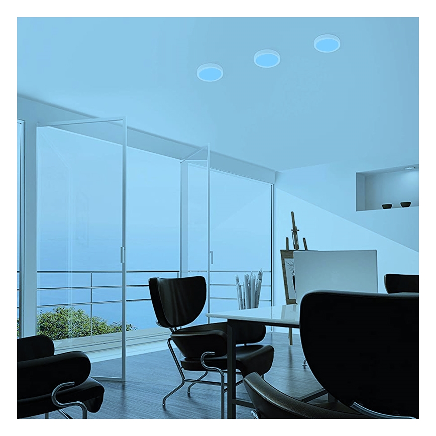 Eglo - LED RGBW hämardatav laelamp FUEVA-C LED/15,6W/230V Bluetooth läbimõõt 22,5 cm