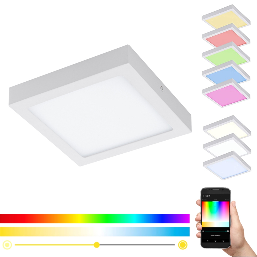 Eglo - LED RGBW Hämardatav laevalgusti FUEVA-C LED/15,6W/230V Bluetooth