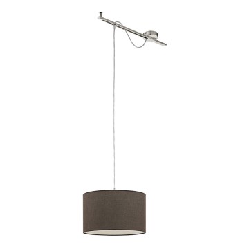 Eglo 96797 - Rippvalgusti CALCENA 1xE27/60W/230V pruun