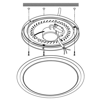 Eglo - LED RGBW Hämardatav laevalgusti COMPETA-C LED/17W/230V