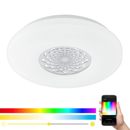 Eglo 96821 - LED RGB Hämardatav seina-/laevalgusti CAPASSO-C LED/17W/230V