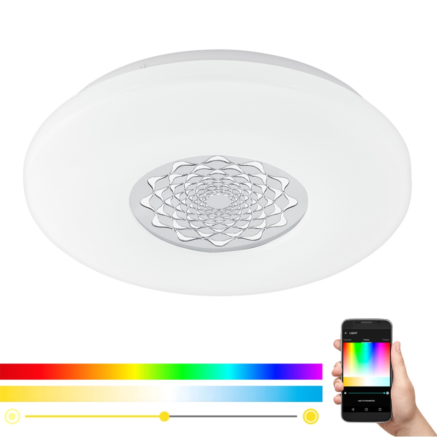 Eglo - LED RGB Hämardatav seina-/laevalgusti CAPASSO-C LED/17W/230V