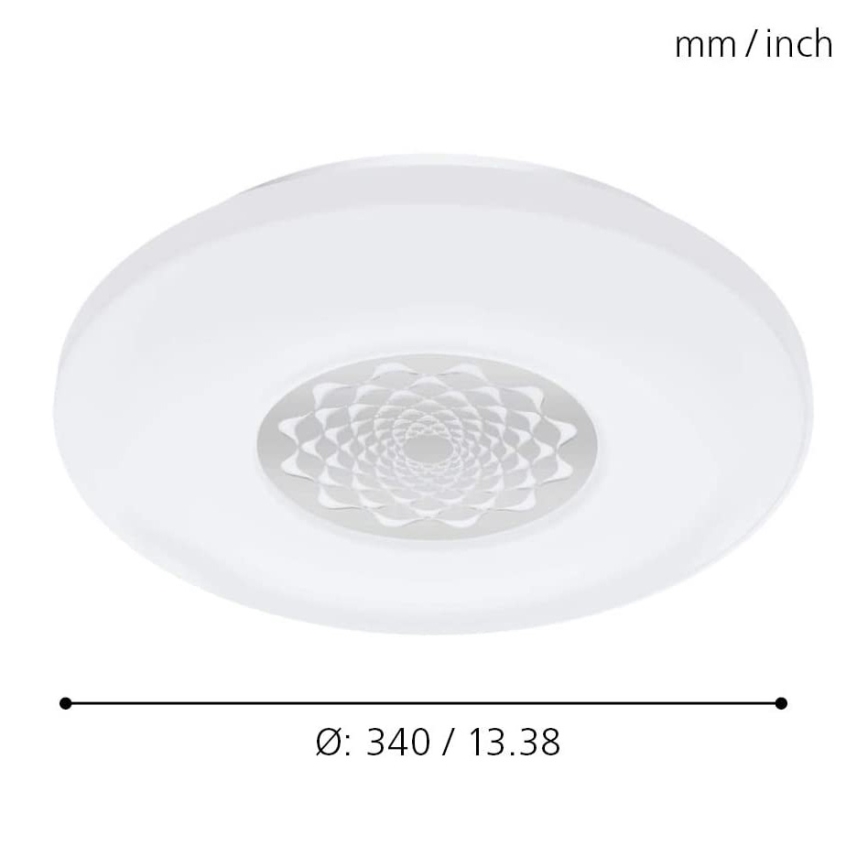 Eglo - LED RGB Hämardatav seina-/laevalgusti CAPASSO-C LED/17W/230V