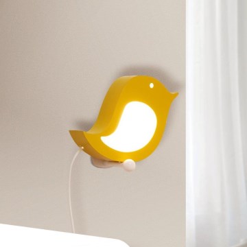 Eglo 96854 - LED laste Seinavalgusti SPARINO 1xLED/4.2W/230V kollane