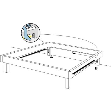 Eglo - KOMPLEKT 2x LED Valgusriba liikumisanduriga 2xLED/36x0.1W/230V 2,4 m