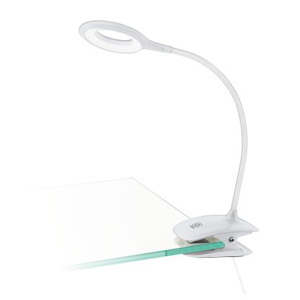 Eglo - LED Hämardatav valgusti klambriga 1xLED/3W/230V 500 mAh valge