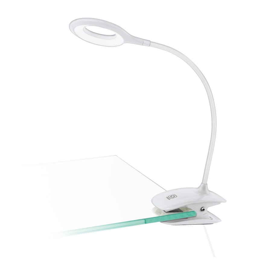 Eglo - LED Hämardatav valgusti klambriga 1xLED/3W/230V 500 mAh valge