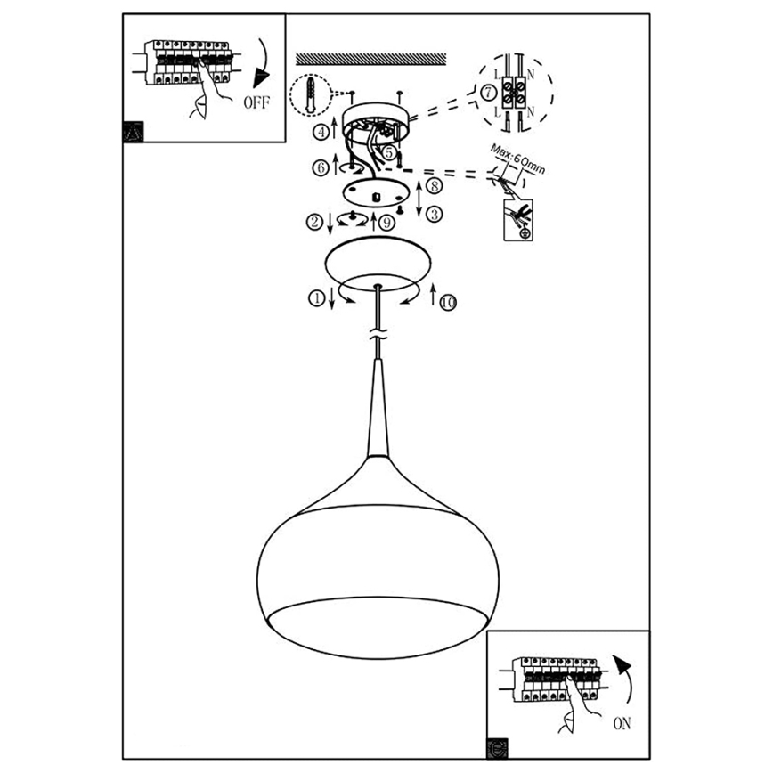 Eglo 97087 - LED RGBW hämardatav rippvalgusti COMBA-C LED/18W/230V