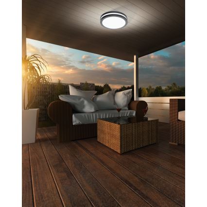 Eglo - LED Hämardatav laevalgusti vannituppa LOCANA-C LED/14W/230V Bluetooth IP44 antratsiit