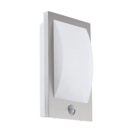 Eglo - Väli seinavalgusti koos anduriga 1xE27/12W/230V IP44 matt kroom