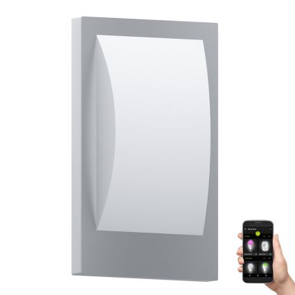 Eglo - LED Hämardatav väli seinavalgusti 1xE27/9W/230V IP44 matt kroom