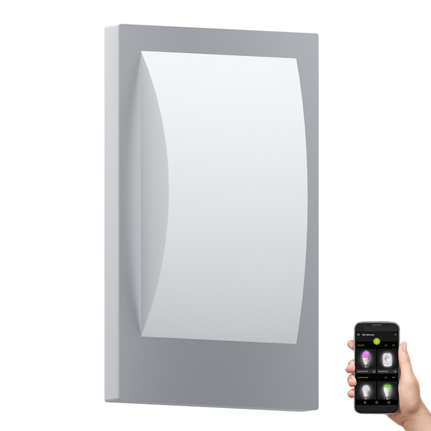 Eglo - LED Hämardatav väli seinavalgusti 1xE27/9W/230V IP44 matt kroom