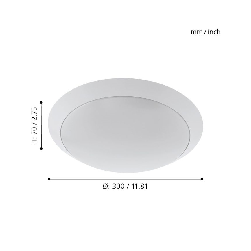 Eglo - LED-laevalgusti vannituppa LED/11W/230V valge