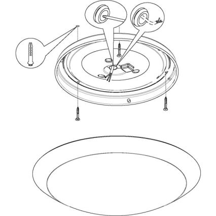 Eglo 97254 - LED vannitoa laevalgusti PILONE LED/11W/230V valge IP44