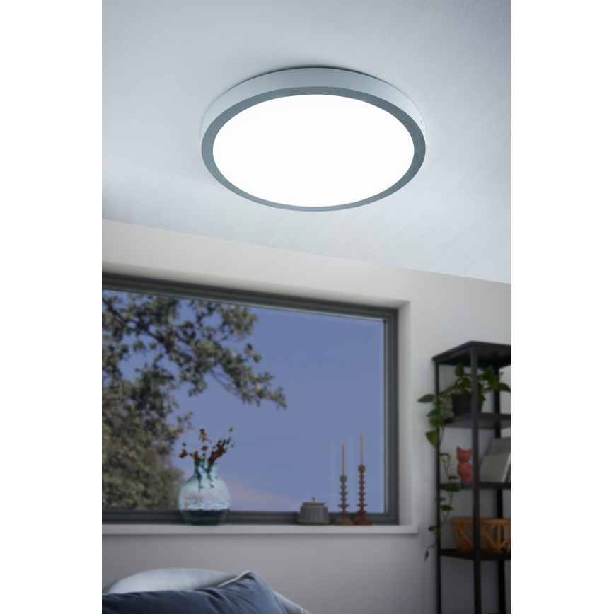 Eglo - LED-laevalgusti 1xLED/25W/230V hõbe ümmargune 4000K