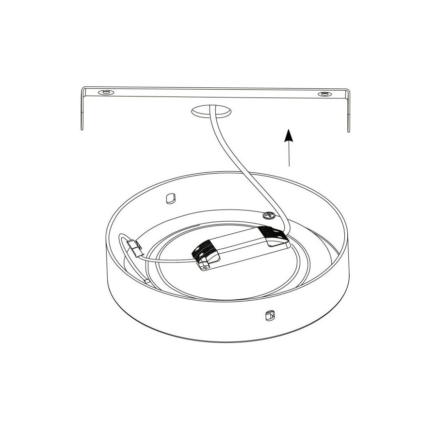 Eglo - LED-laevalgusti 1xLED/25W/230V hõbe ümmargune 4000K