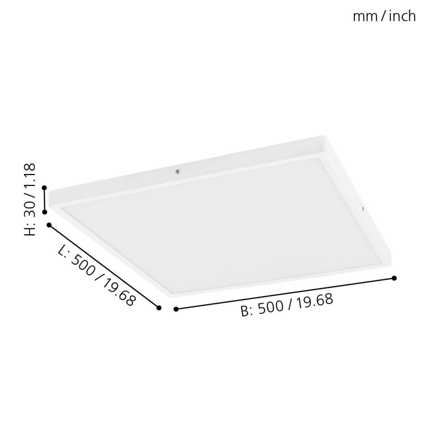 Eglo - LED hämardatav laevalgusti 1xLED/25W/230V 50x50 cm