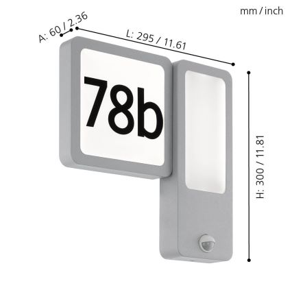 Eglo - LED välisseinavalgusti 2xLED/2,7W + LED/3,6W/230V IP44