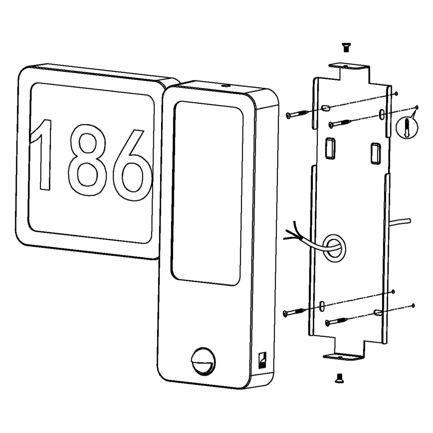 Eglo - LED välisseinavalgusti 2xLED/2,7W + LED/3,6W/230V IP44