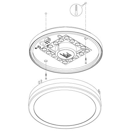 Eglo - LED Hämardatav vannitoavalgusti LOCANA-C LED/14W hall IP44