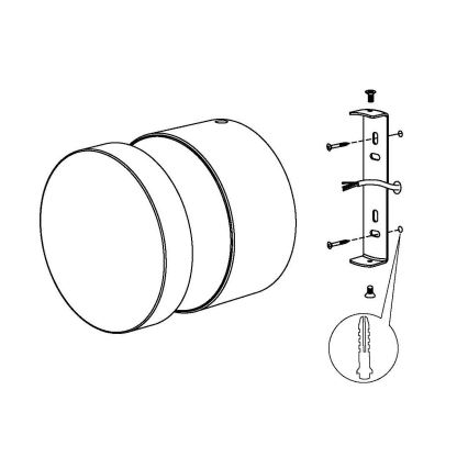 Eglo - LED-seinavalgusti õue LED/11W/230V must