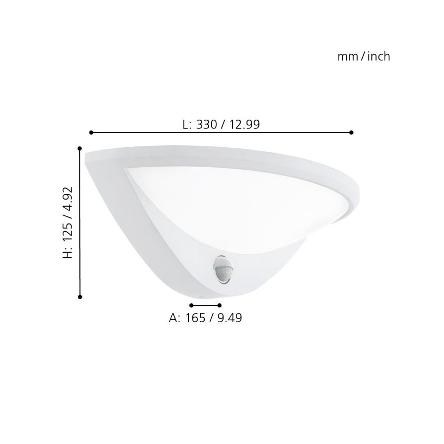 Eglo - LED Väli seinavalgusti anduriga 1xLED/9,3W/230V IP44