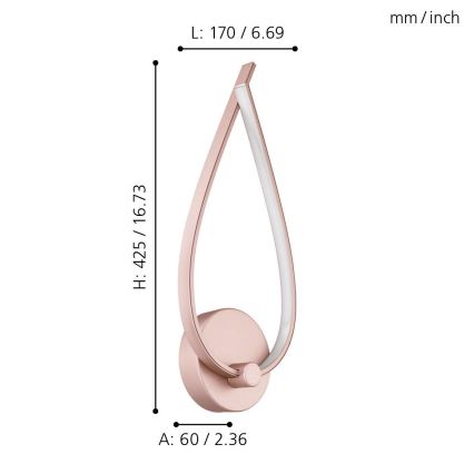 Eglo - LED seinavalgusti LED/11W/230V