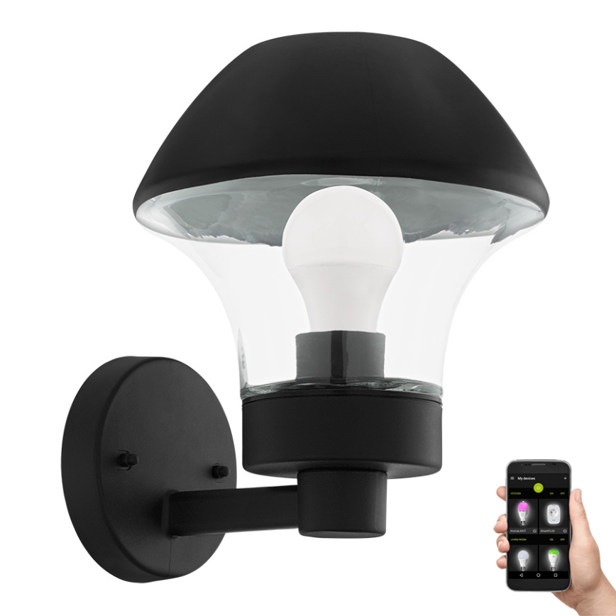Eglo 97446 - LED Hämardatav välivalgusti VERLUCCA-C 1xE27/9W/230V IP44 Bluetooth